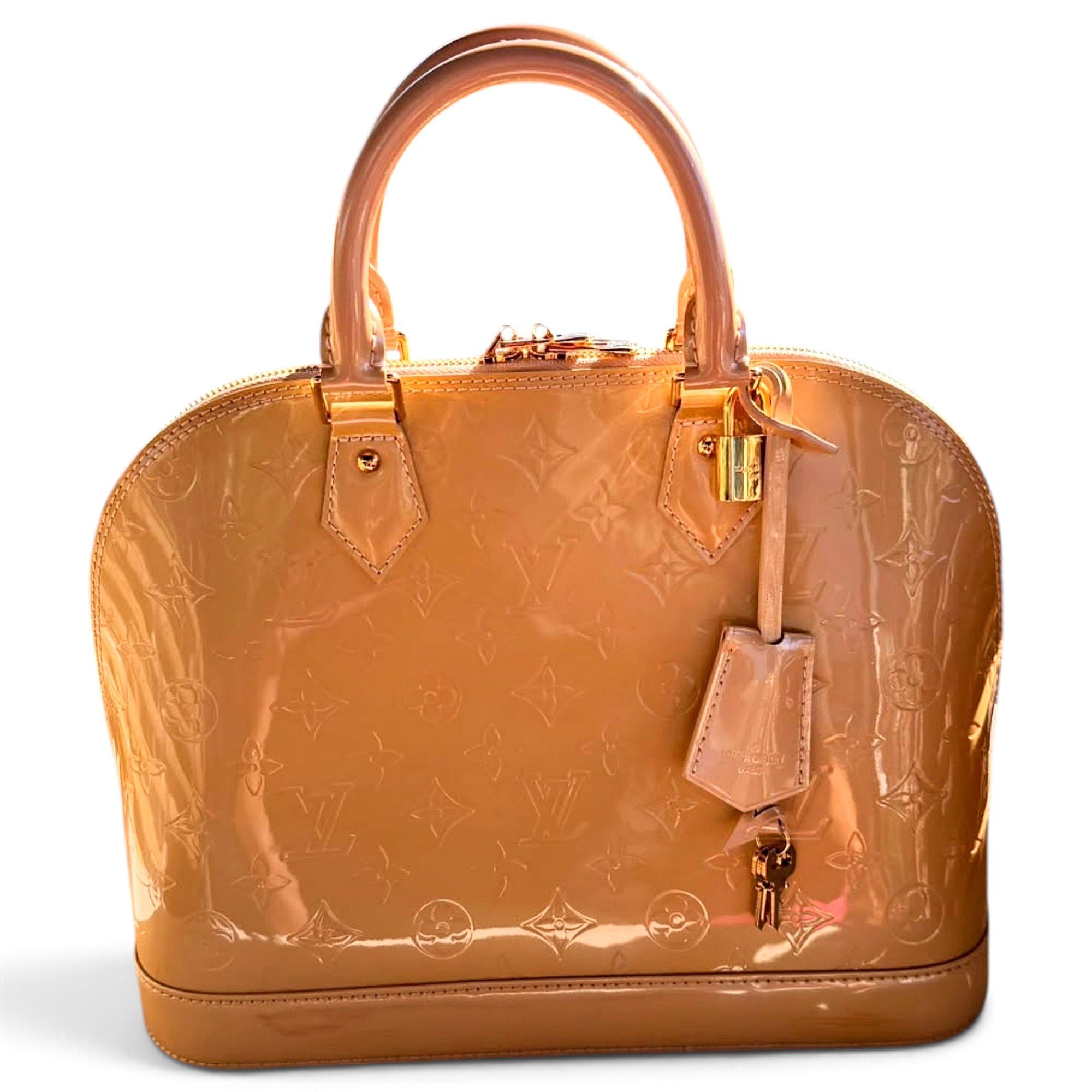 Alma patent leather handbag