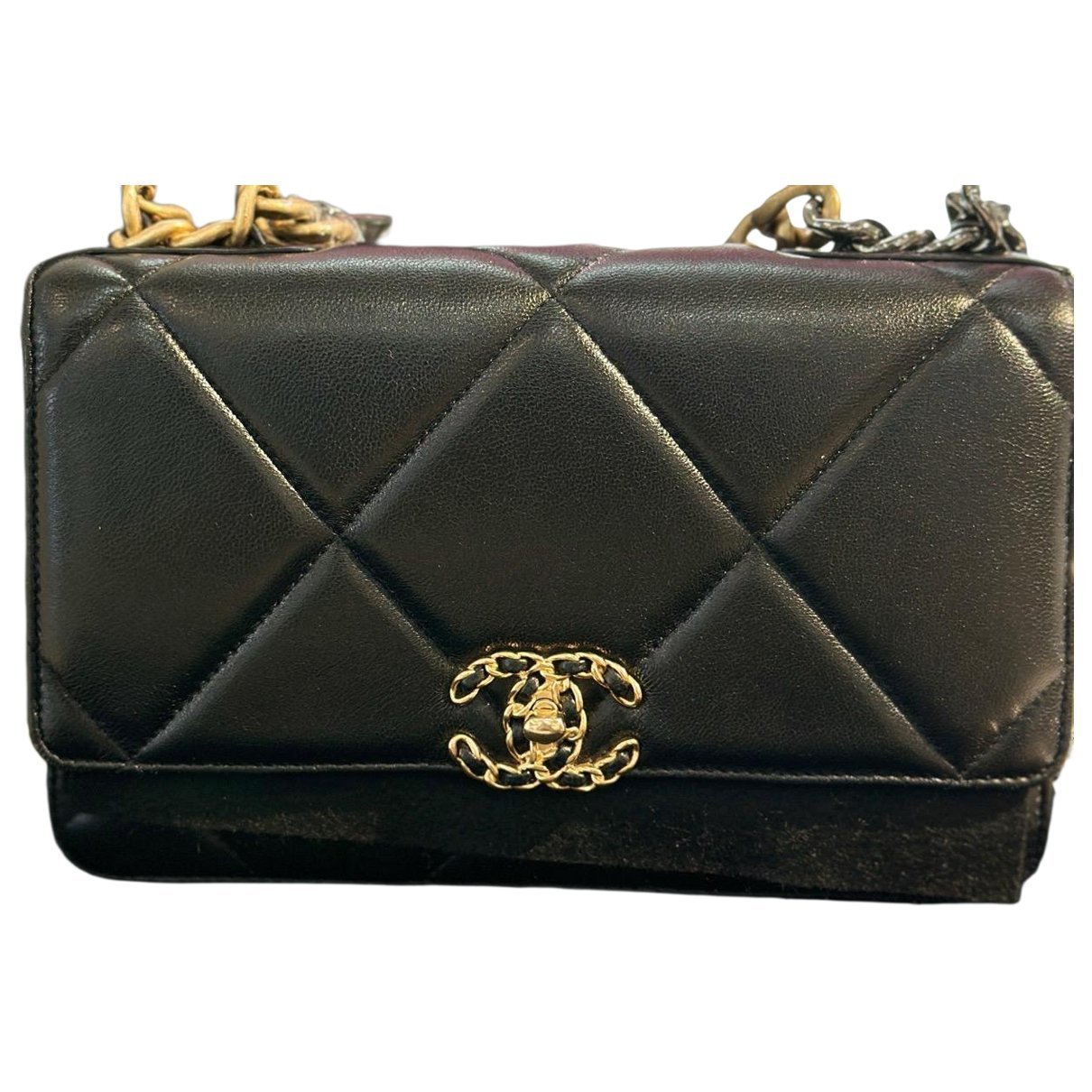 Wallet On Chain Chanel 19 leather handbag