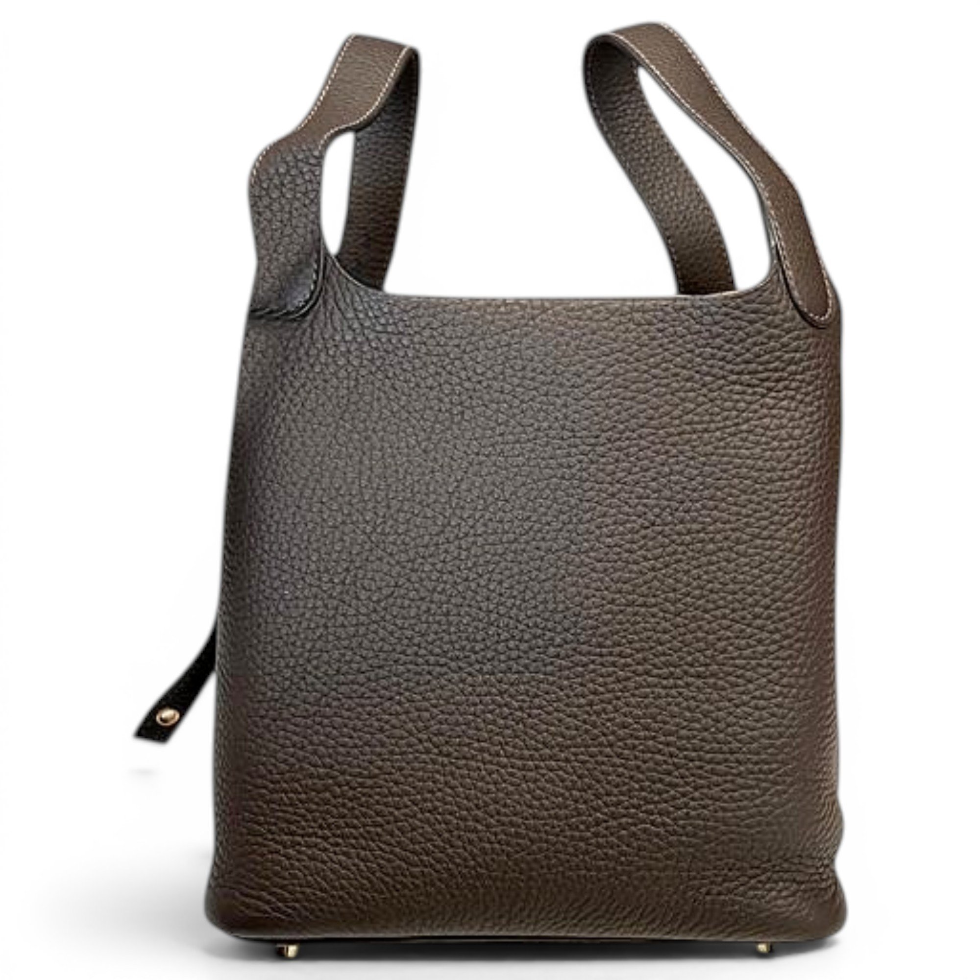 Picotin leather tote