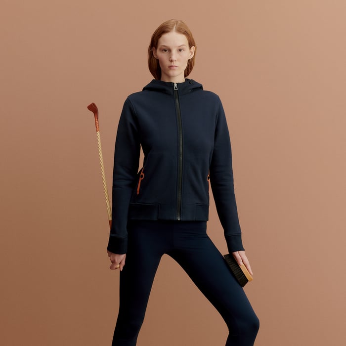 Navy Hermès Fit Sweatshirt
