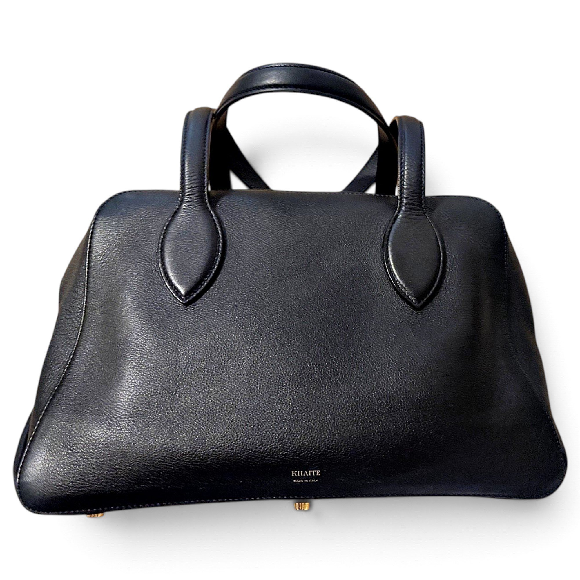 Maeve leather bowling bag