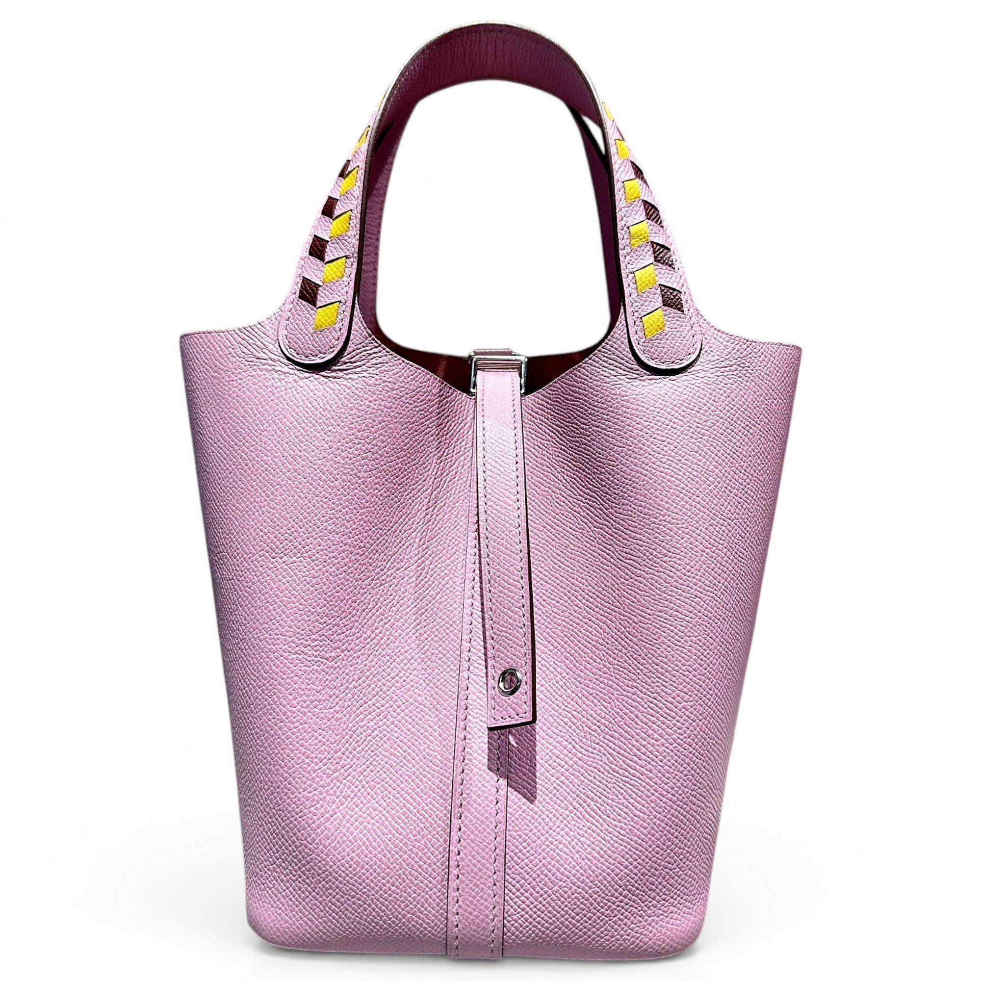 Picotin leather tote