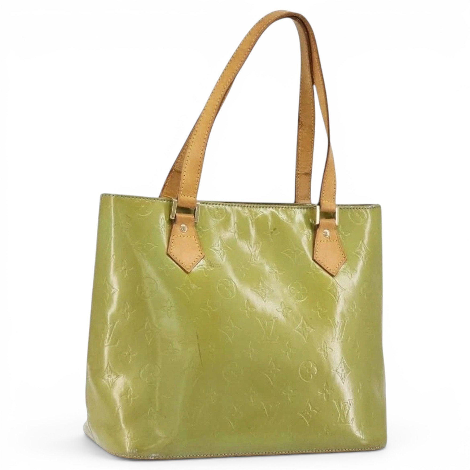 Patent leather handbag