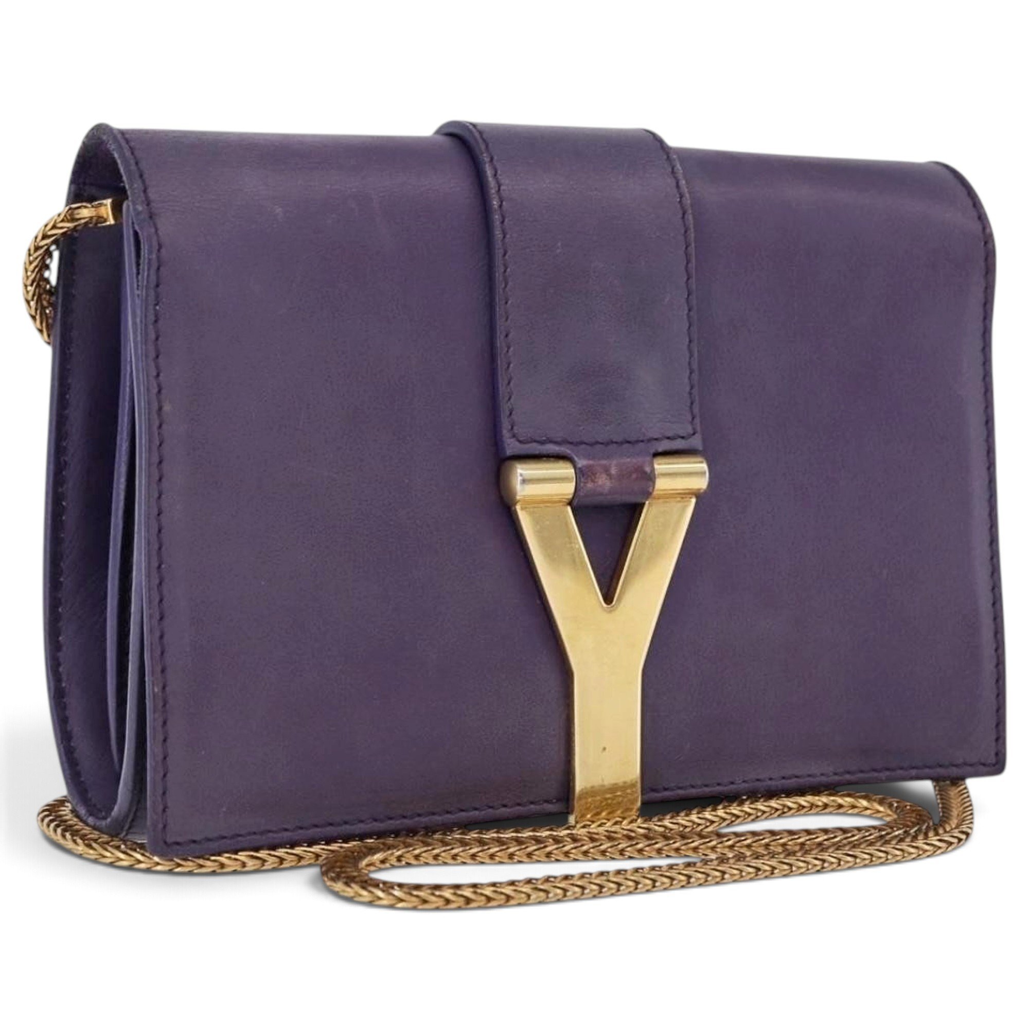 Y leather satchel