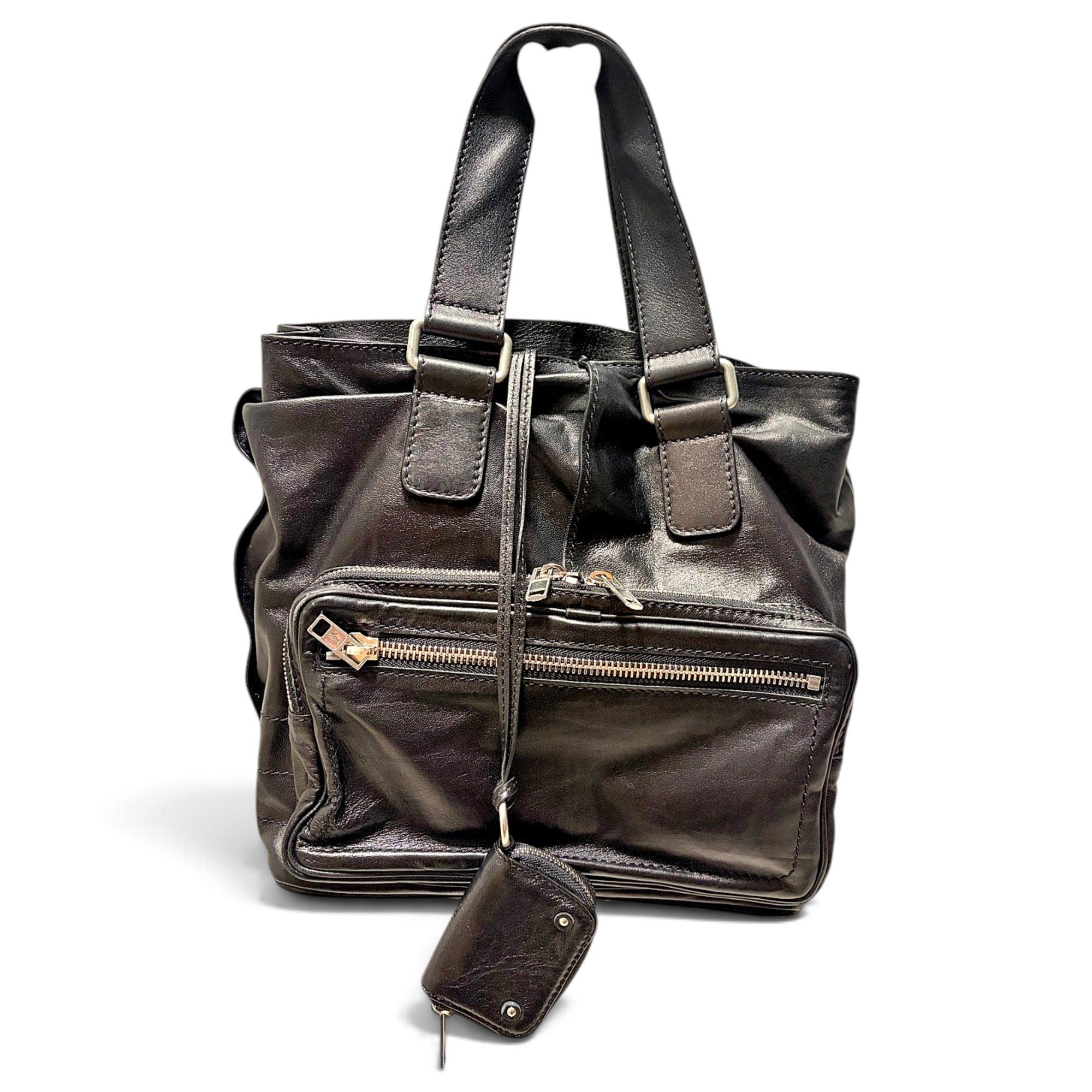 Leather tote