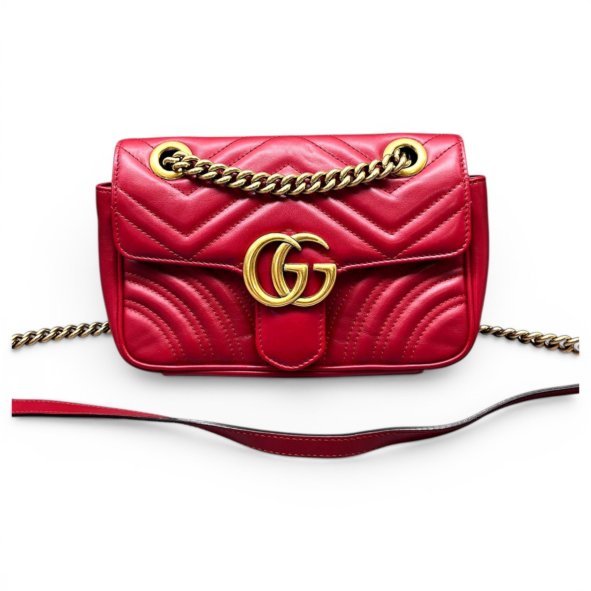 GG Marmont Flap leather handbag