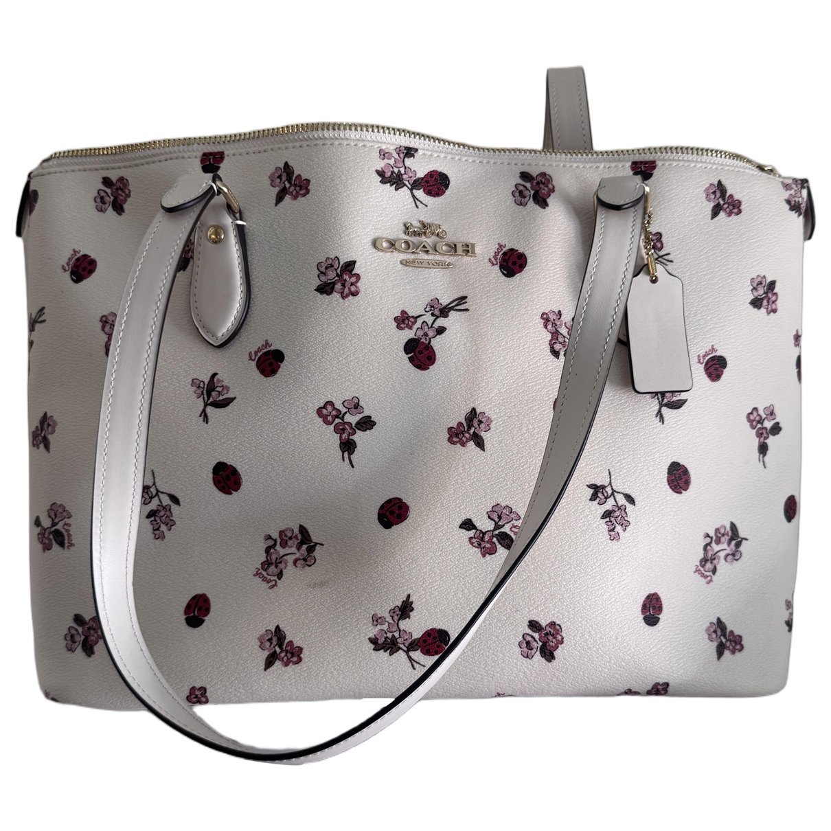 CITY ZIP TOTE leather tote