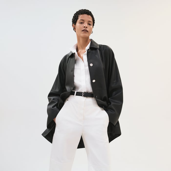Noir Short Wrap Coat