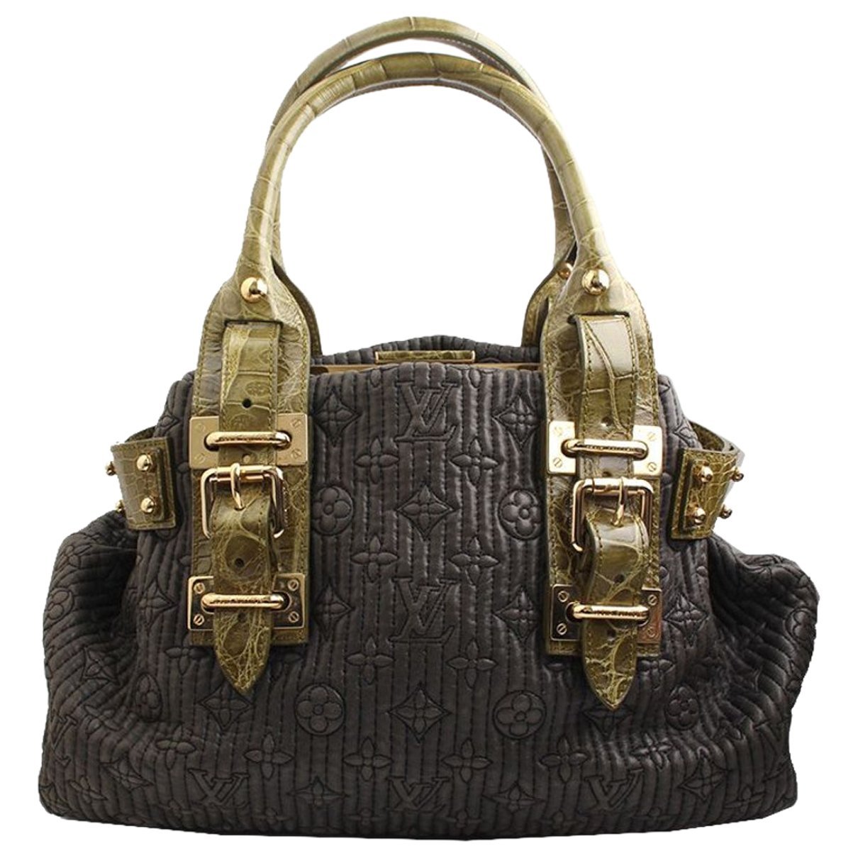 Leather clutch bag