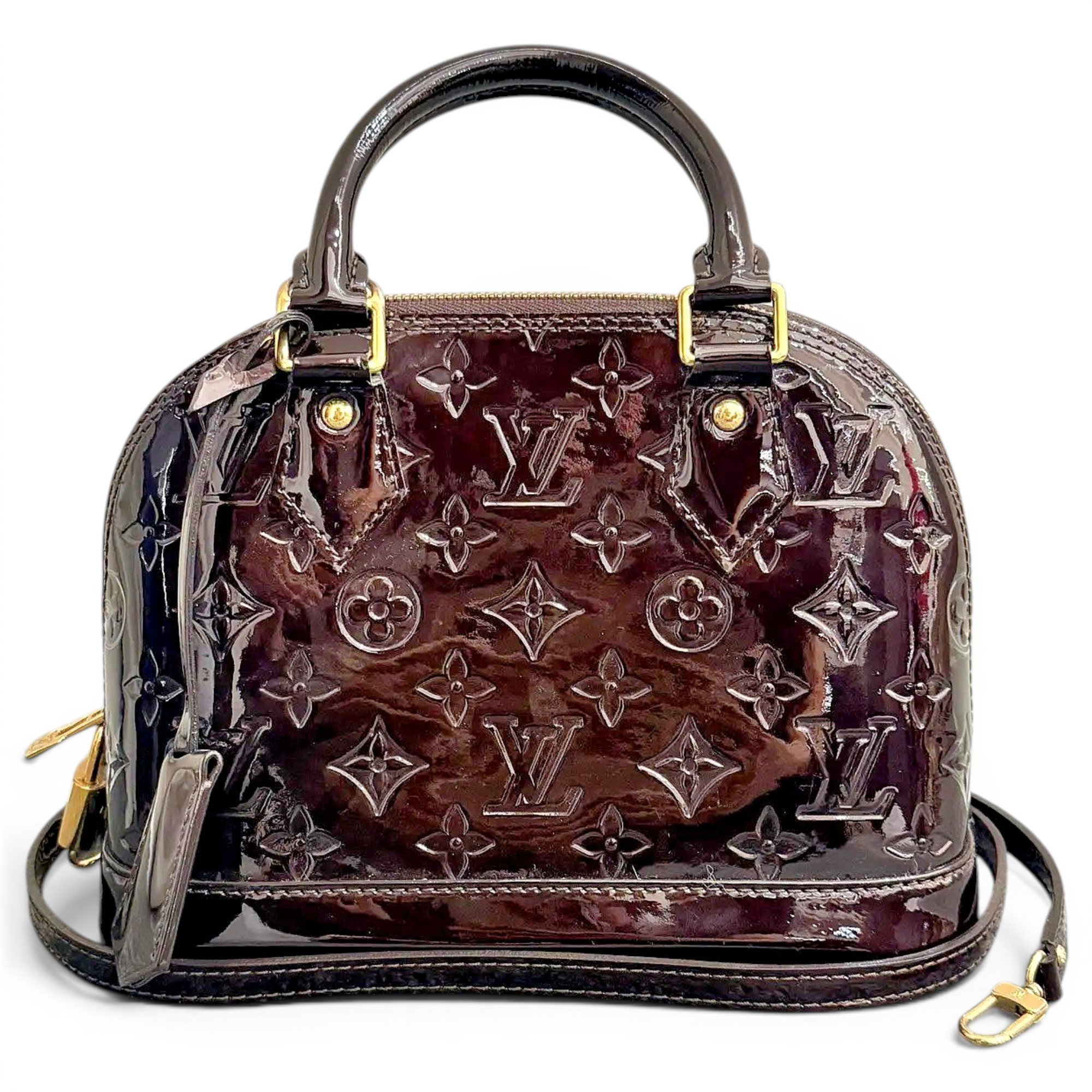 Alma BB patent leather handbag