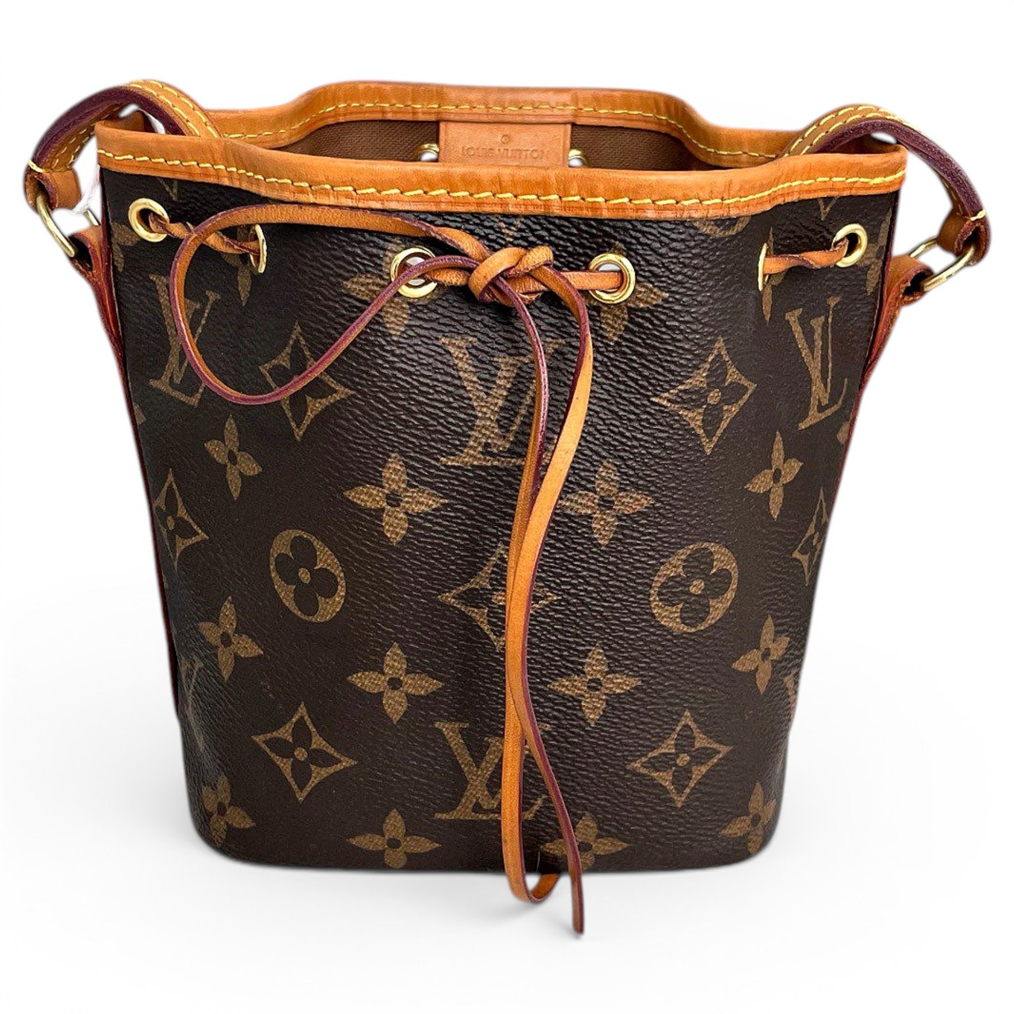 Nano Noé leather handbag