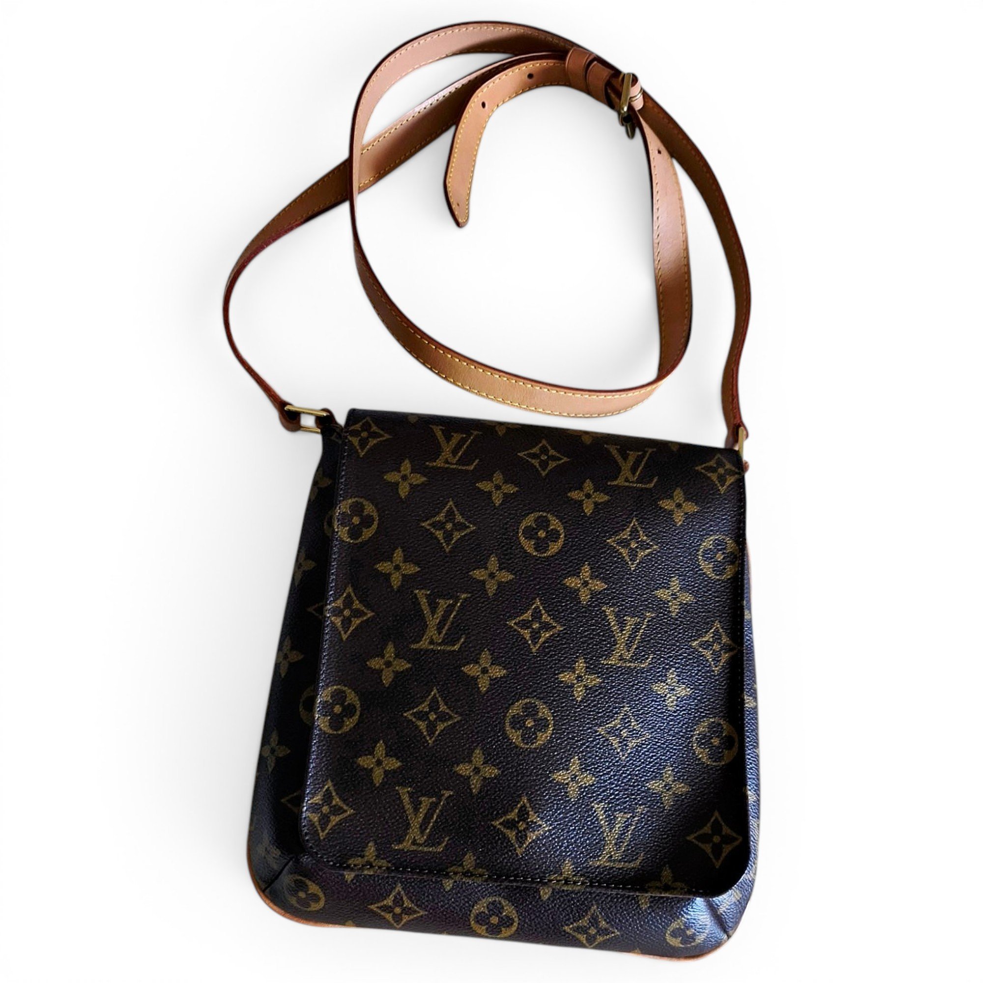 Cartouchière leather crossbody bag
