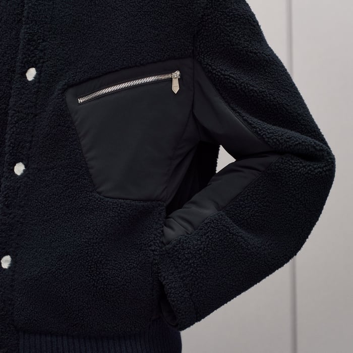 Marine Reversible Rib-trim Jacket