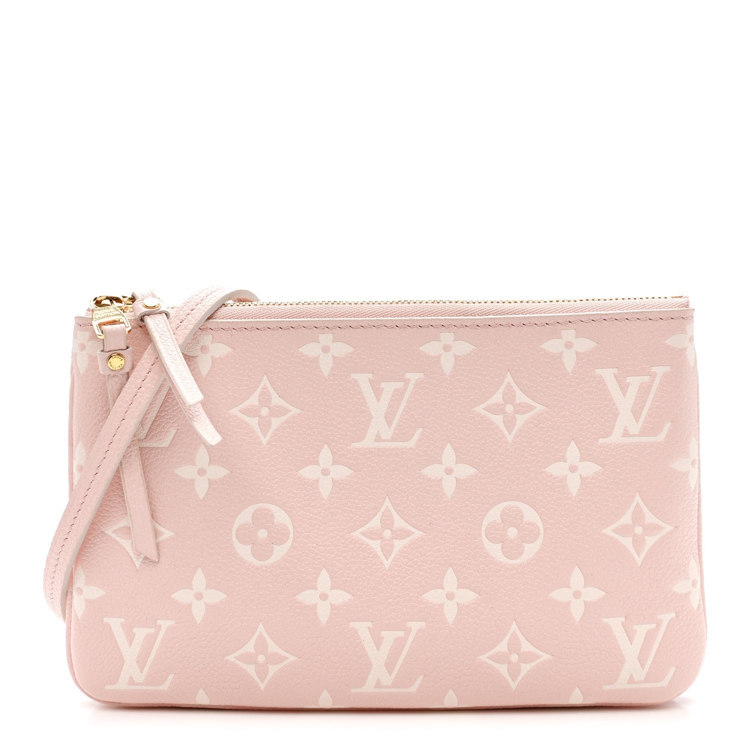 Louis Vuitton Empreinte Monogram Double Zip Pochette Rose