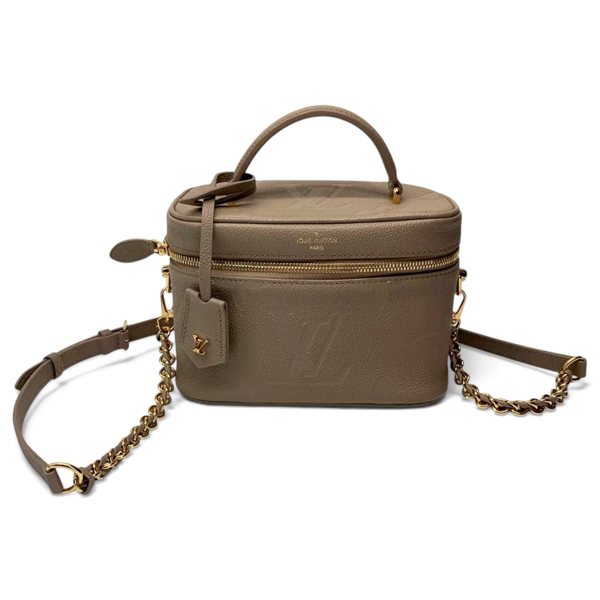 Vanity leather handbag