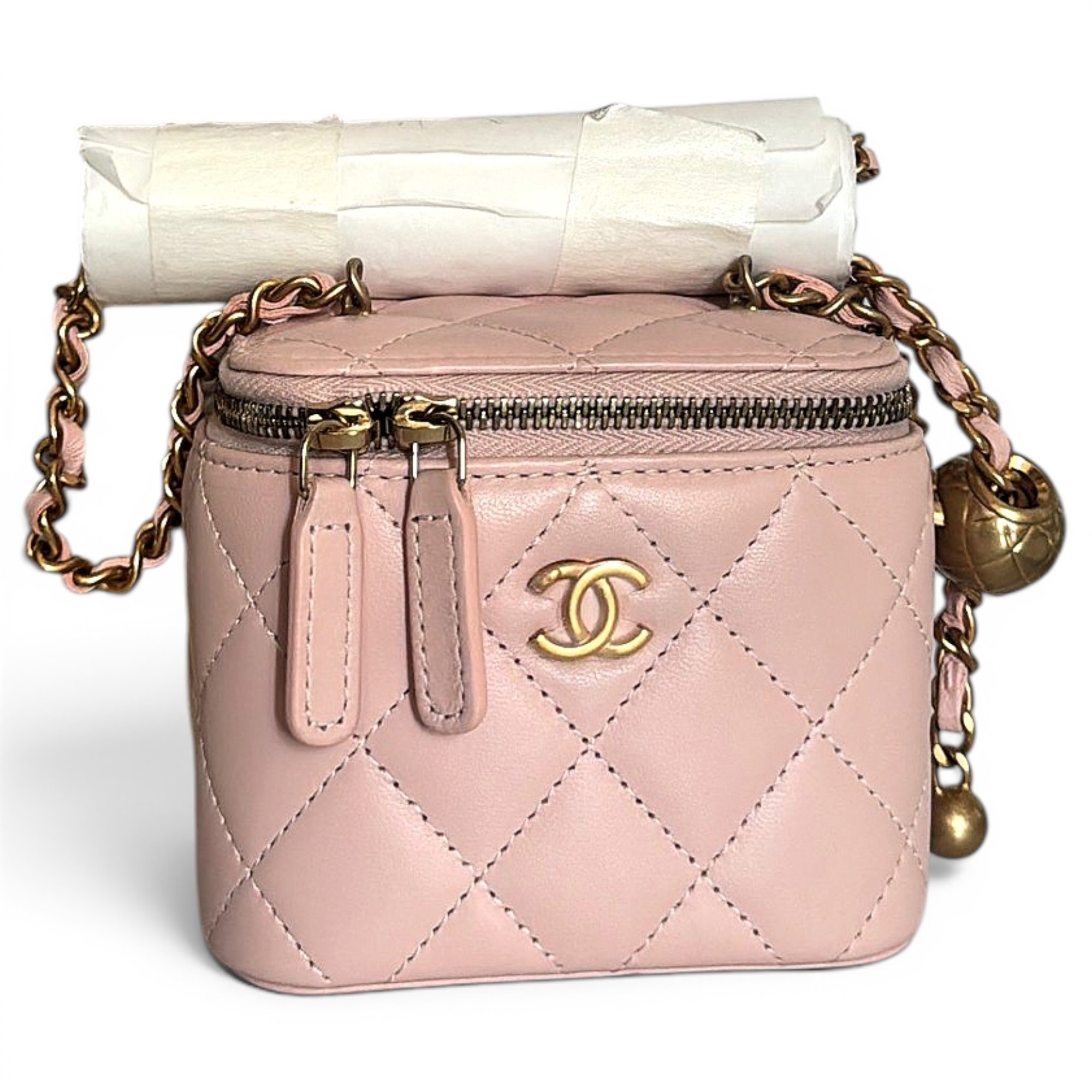 Trendy CC Vanity leather handbag