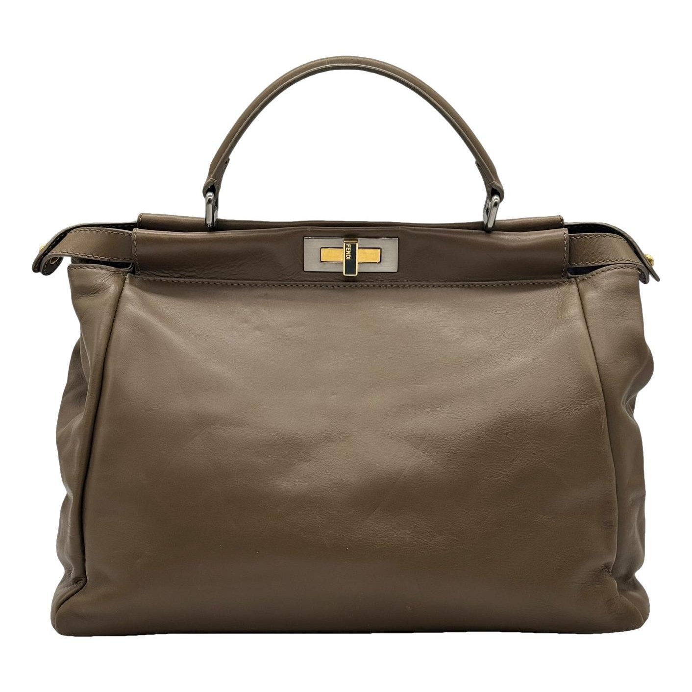 Peekaboo leather handbag