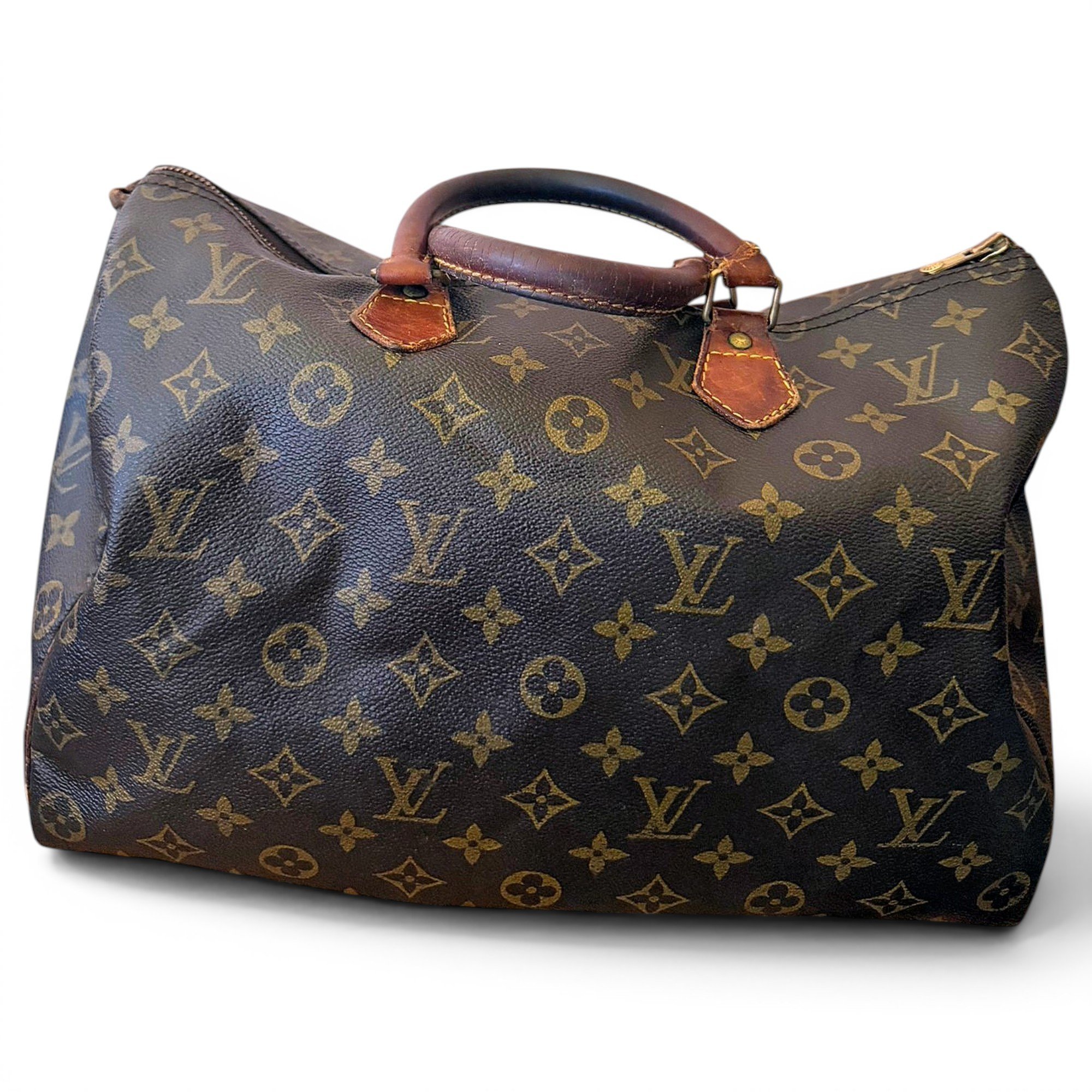 Speedy leather handbag