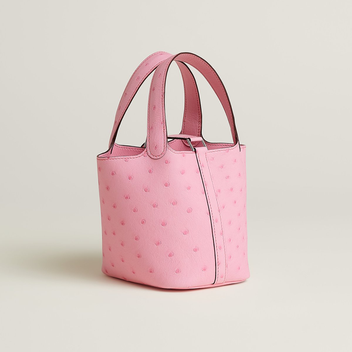 Rose Bubblegum Picotin Lock Micro Bag