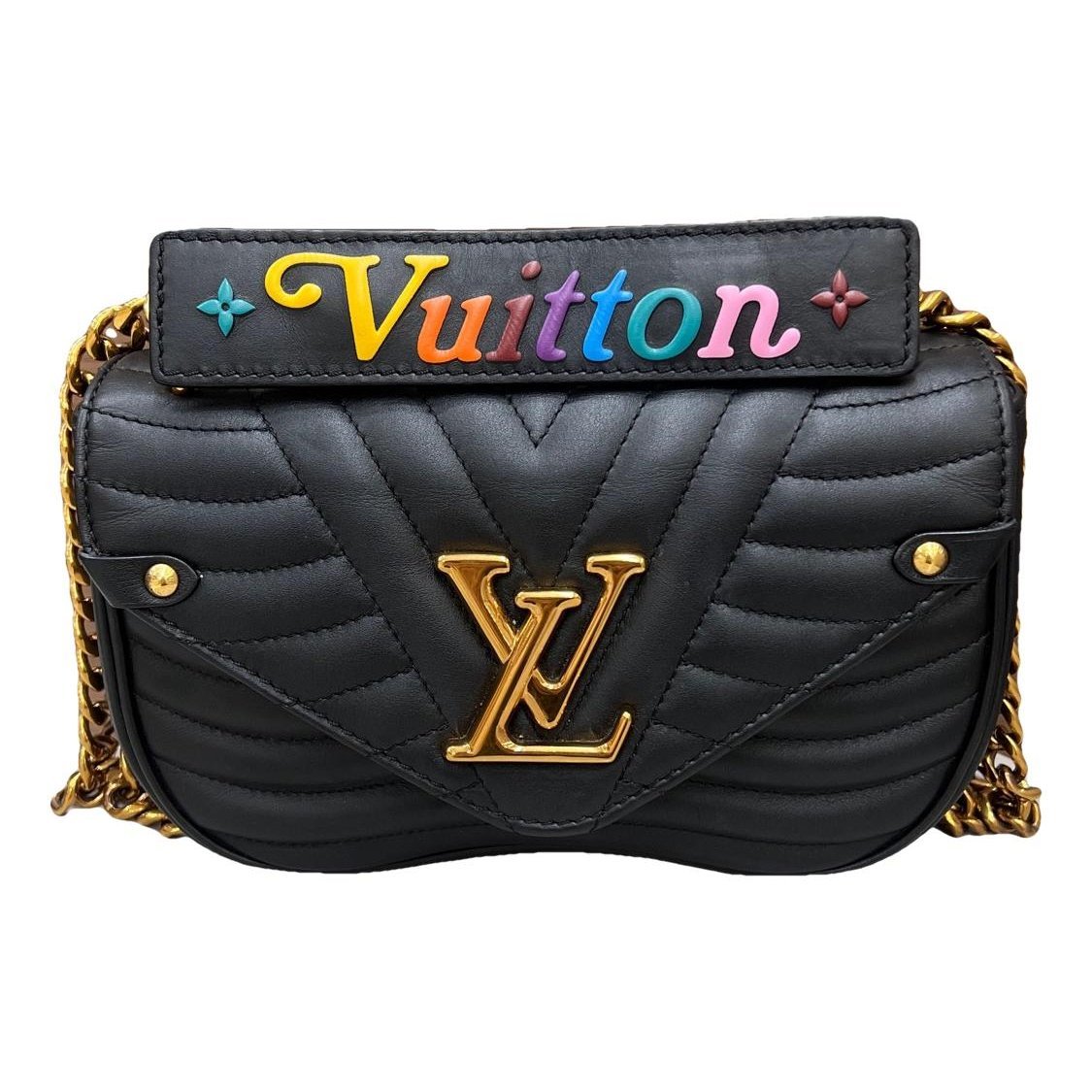 New Wave leather handbag