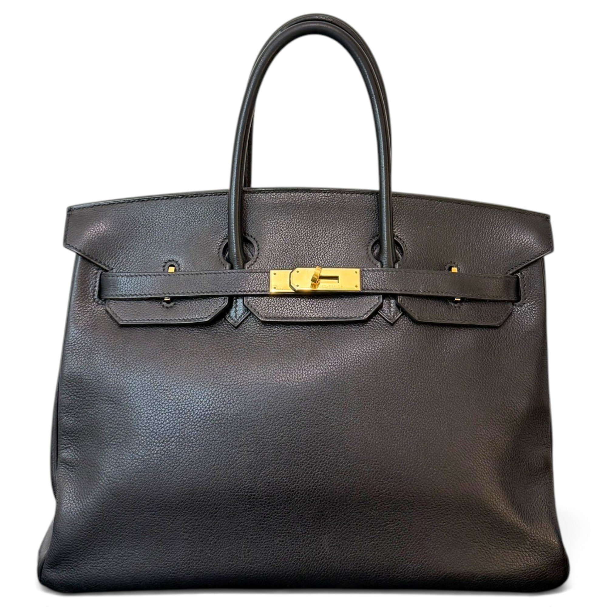 Birkin 35 leather handbag