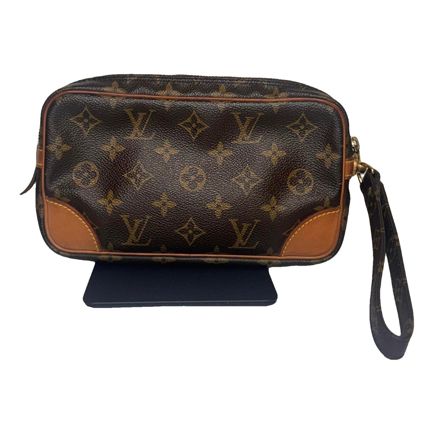 Louis Vuitton Marly Dragonne leather clutch bag