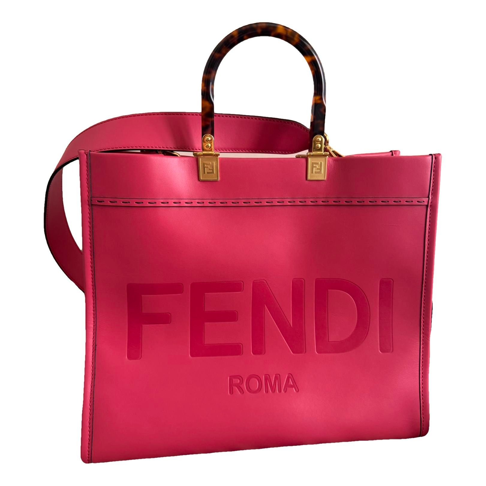 Sunshine leather tote