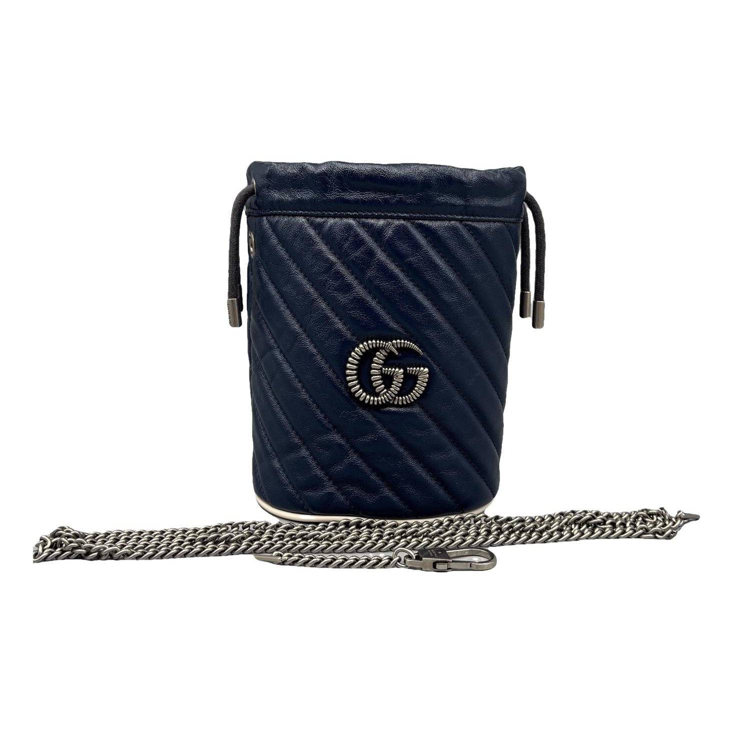 GG Marmont Chain Bucket leather crossbody bag