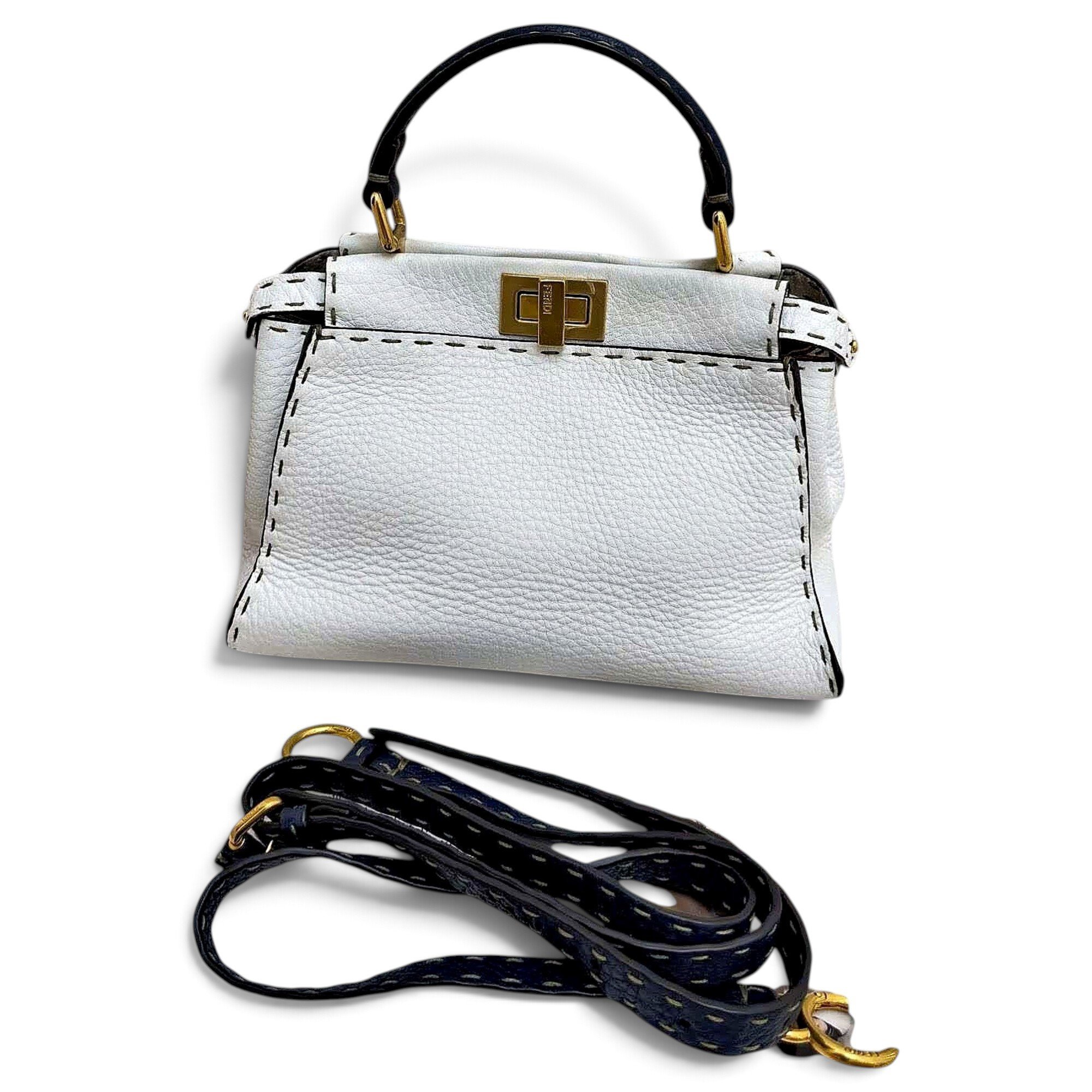 Peekaboo leather handbag
