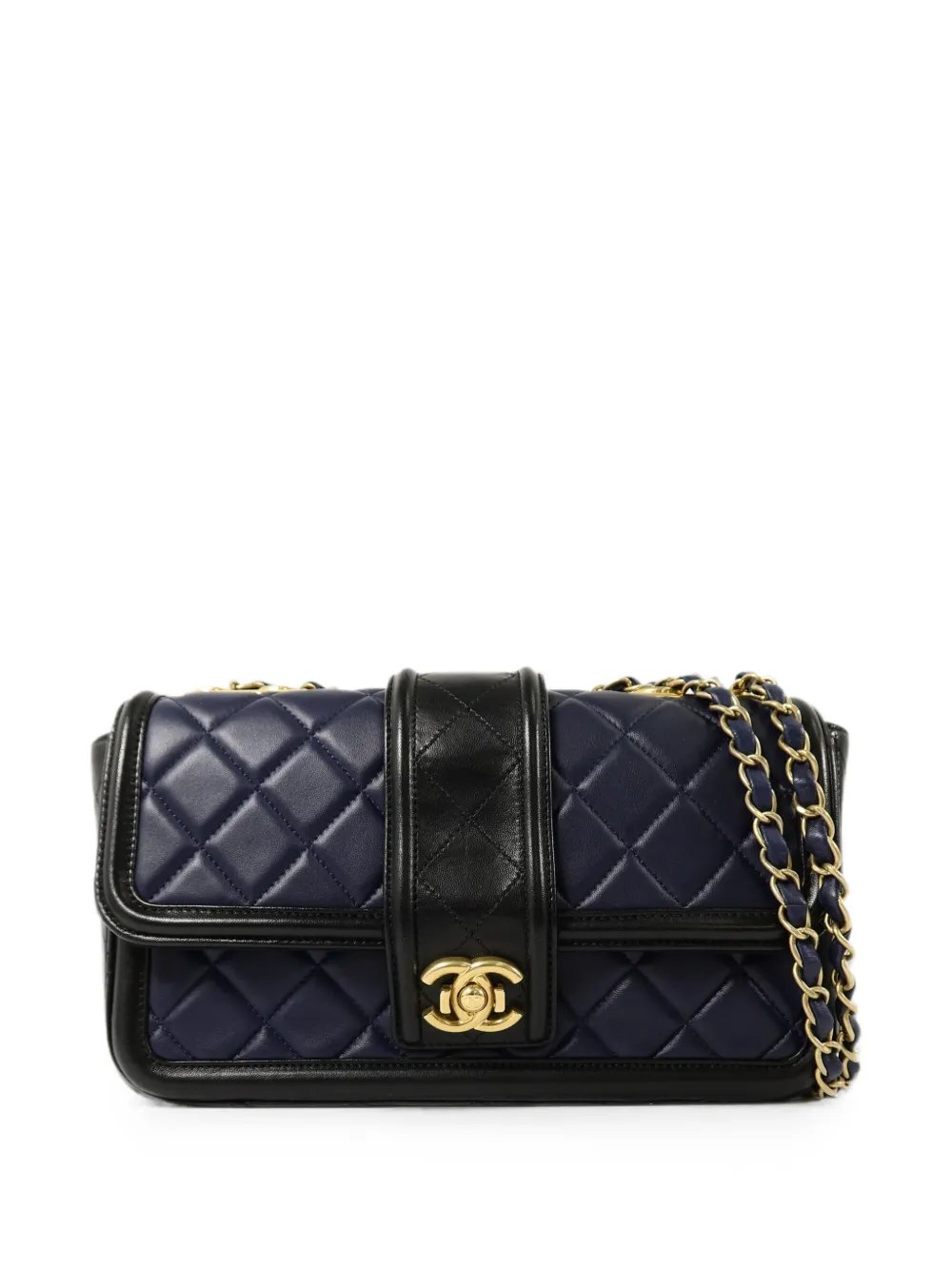 turn-lock shoulder bag