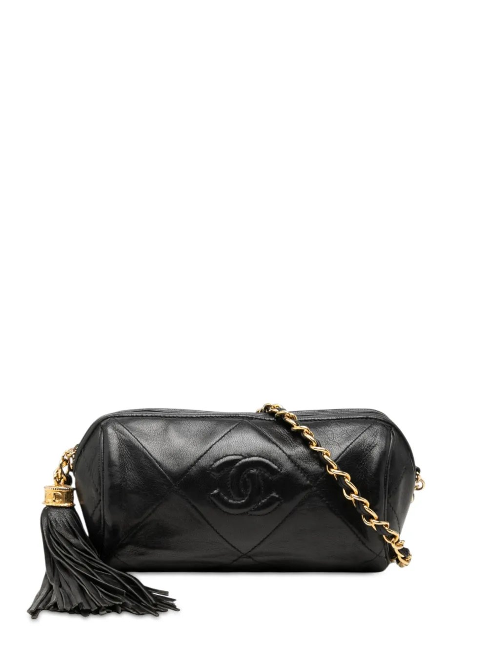 1986-1988 Quilted Lambskin Tassel Barrel crossbody bag