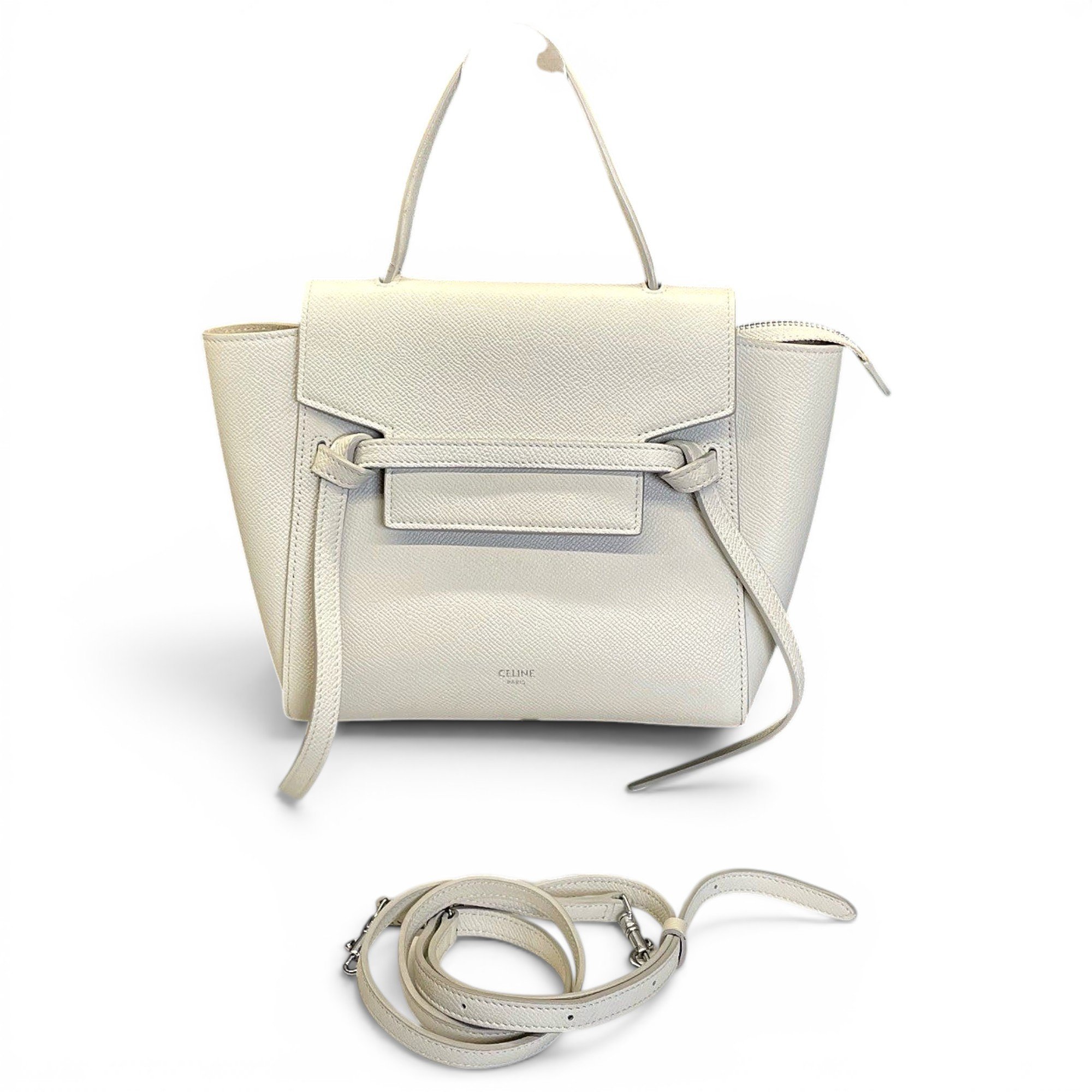 Belt leather handbag