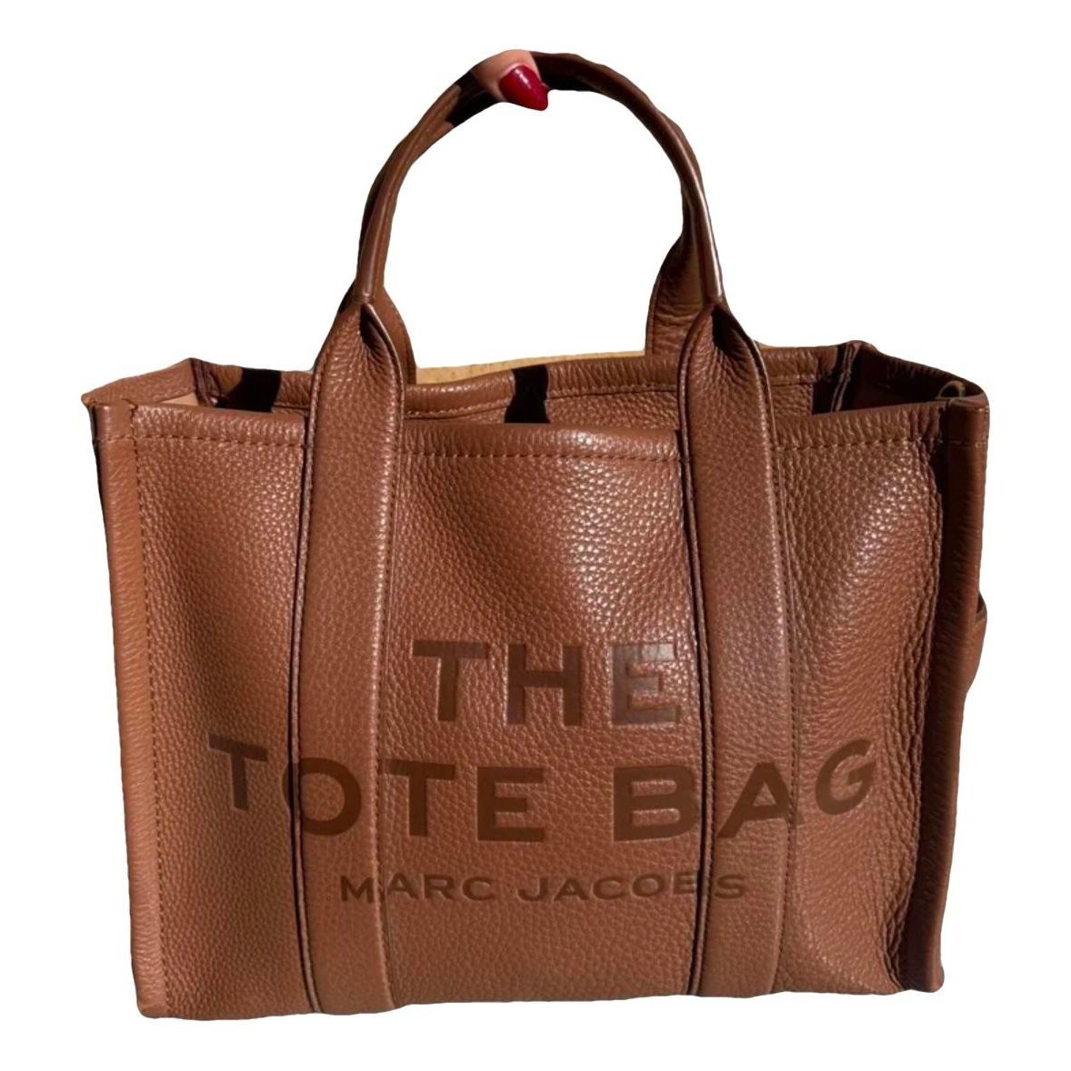 Leather tote