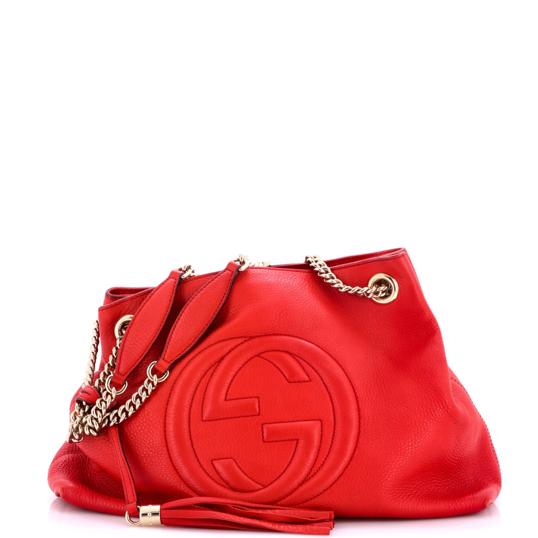 Soho Chain Strap Shoulder Bag Leather Medium