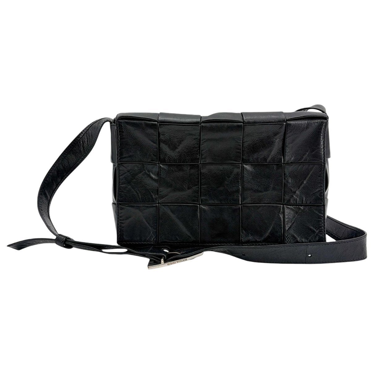 Cassette leather handbag