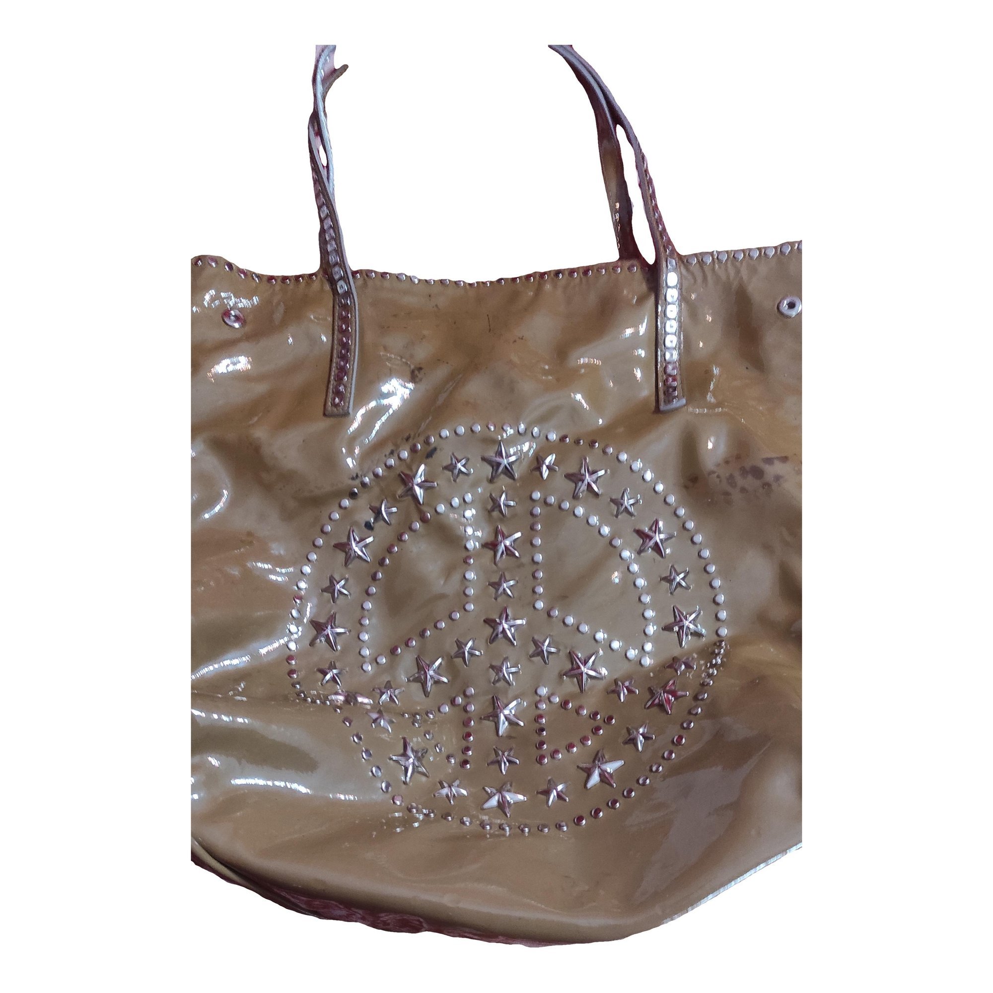 Patent leather tote