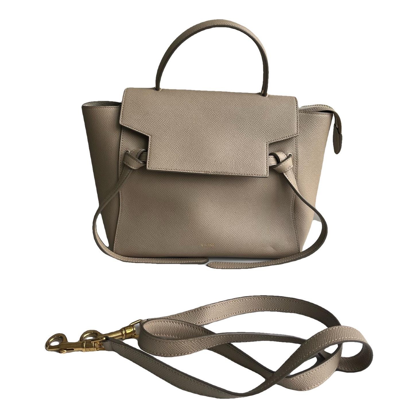 Belt leather handbag