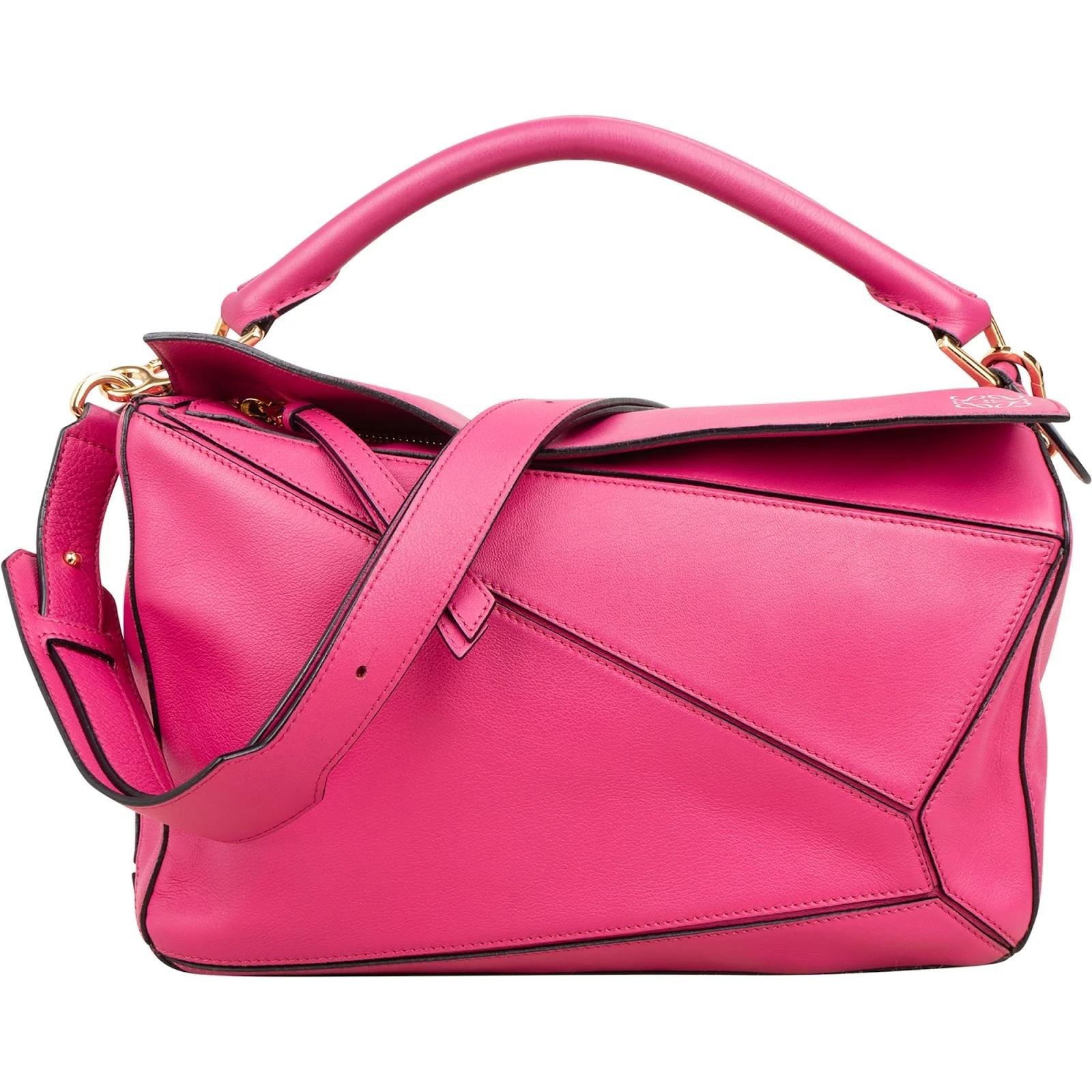 Puzzle leather handbag