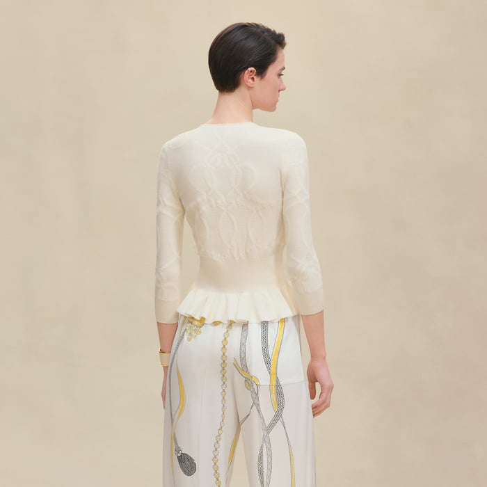 Blanc Naturel "Palefroi Remix" Light Half-length Sleeves Cardigan