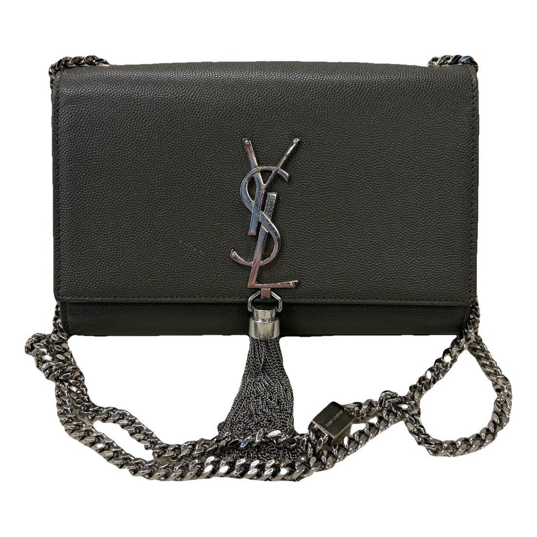 Pompom Kate leather handbag