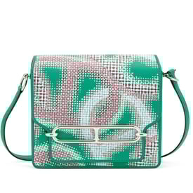 Hermes Limited Edition Menthe Swift Mini Roulis Circuit 18 Faubourg Palladium Hardware, 2021