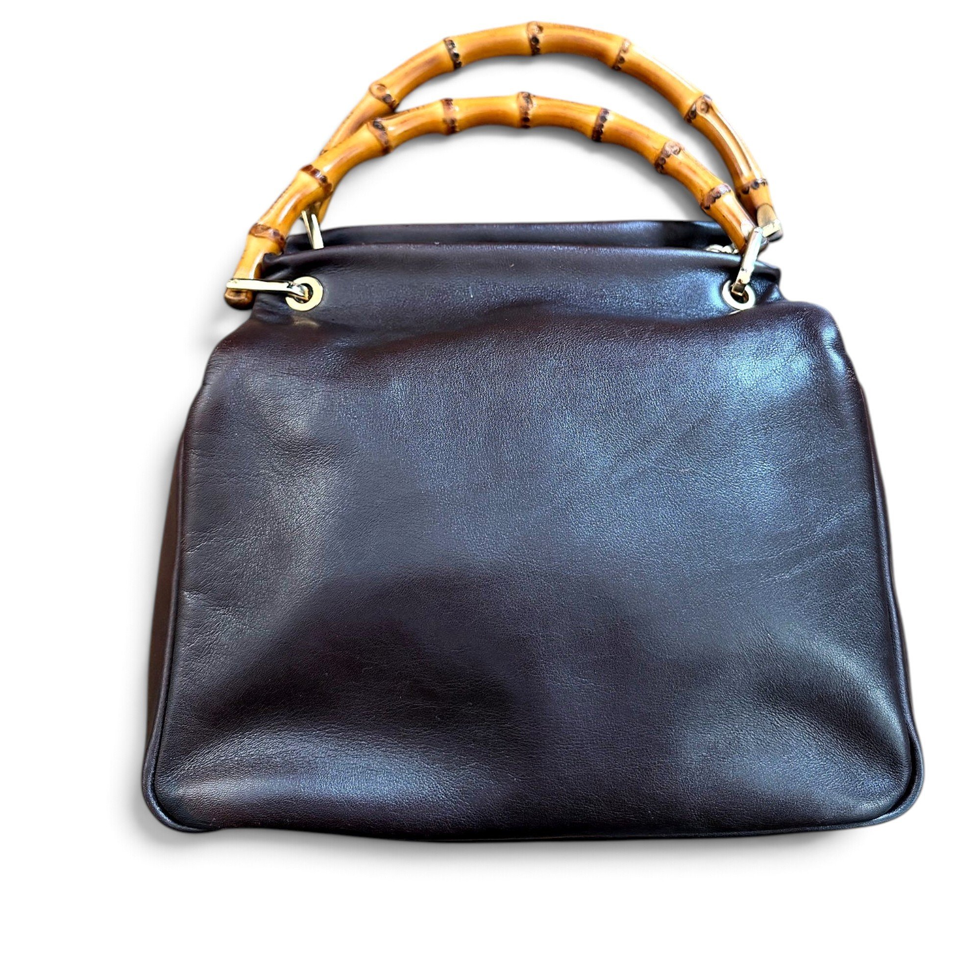 Vintage Bamboo leather handbag