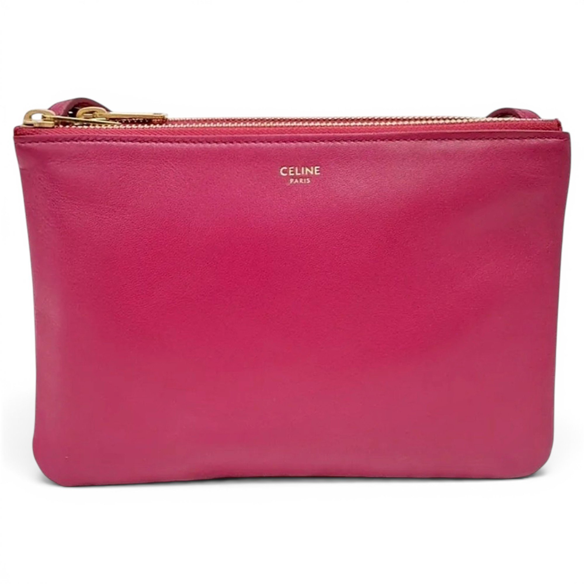 Celine Trio leather crossbody bag