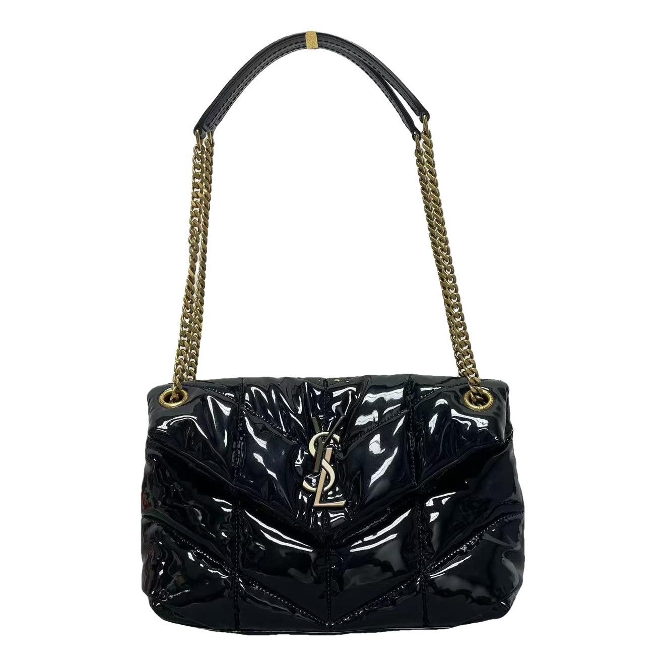 Loulou Puffer patent leather handbag