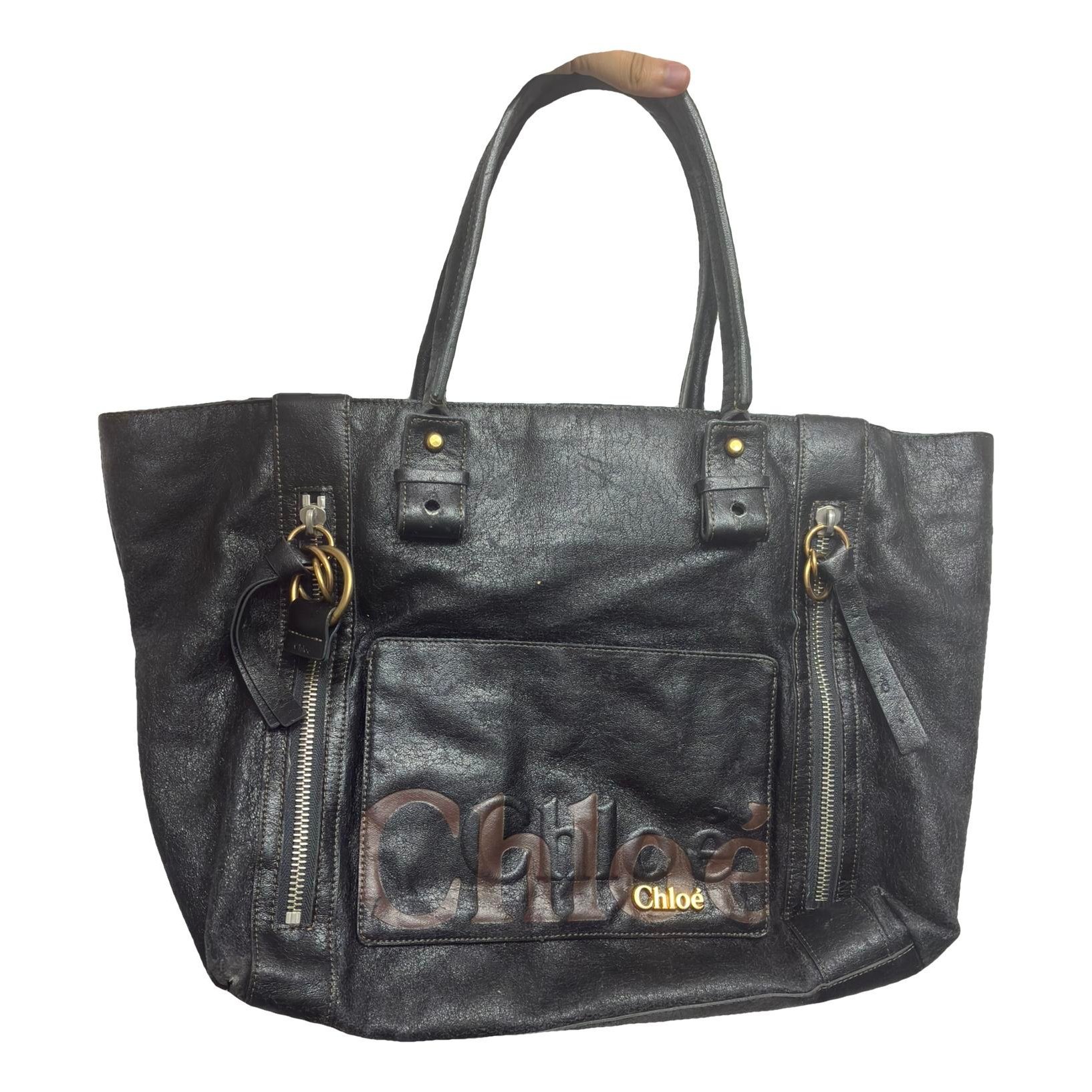 Chloe Milo leather tote