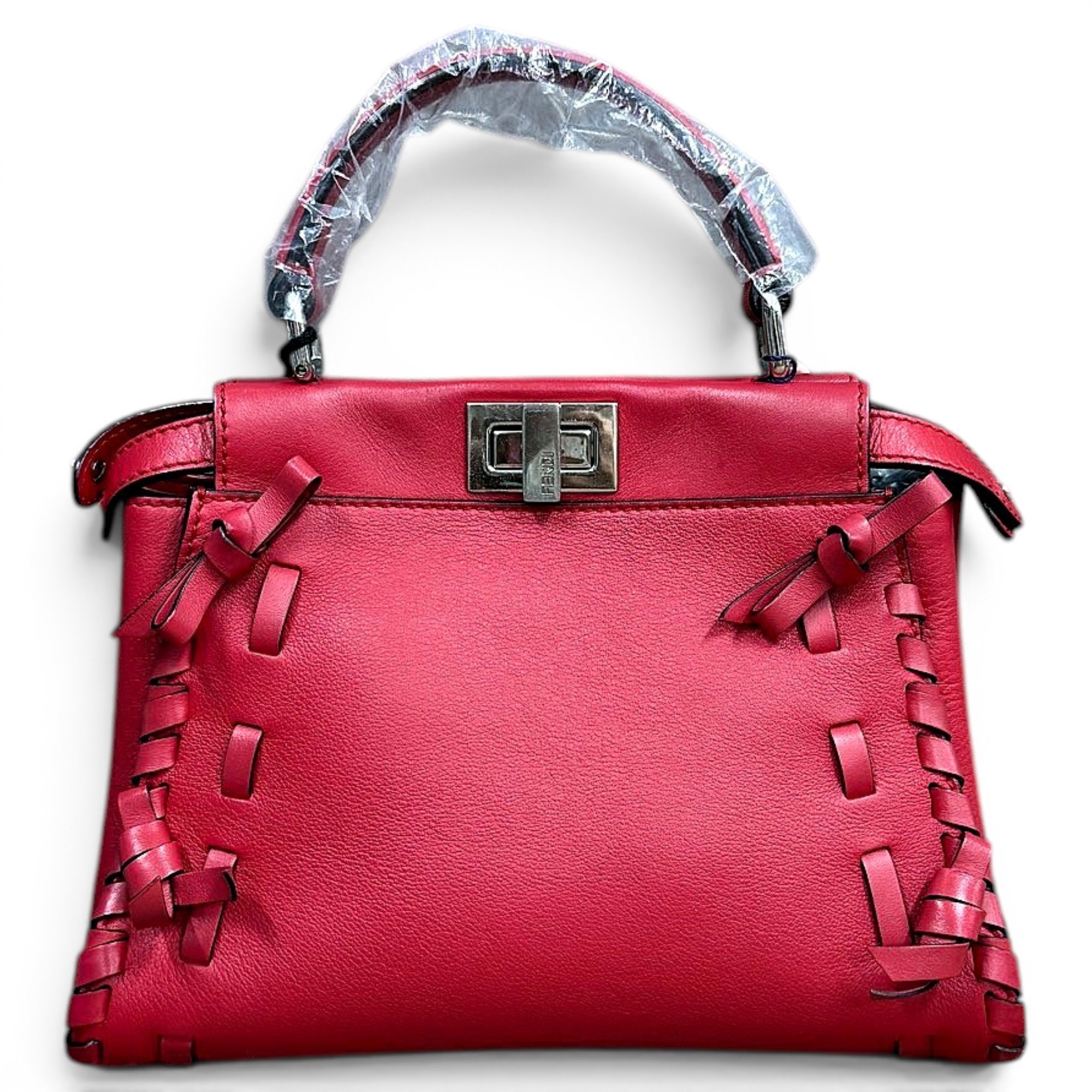 Peekaboo leather handbag