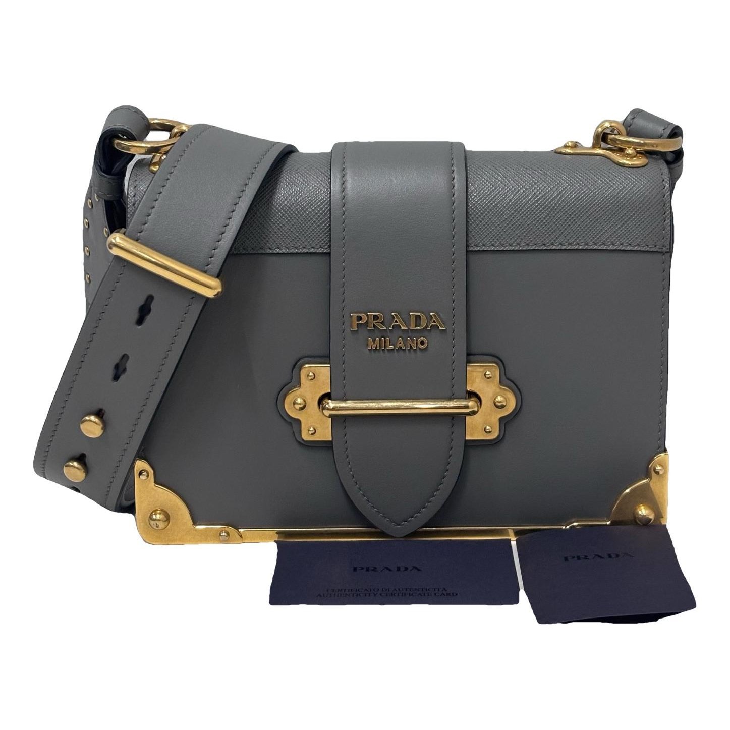Cahier leather handbag