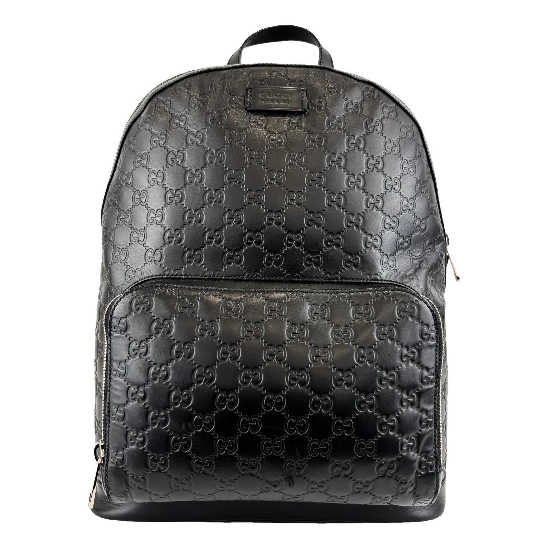 Leather backpack