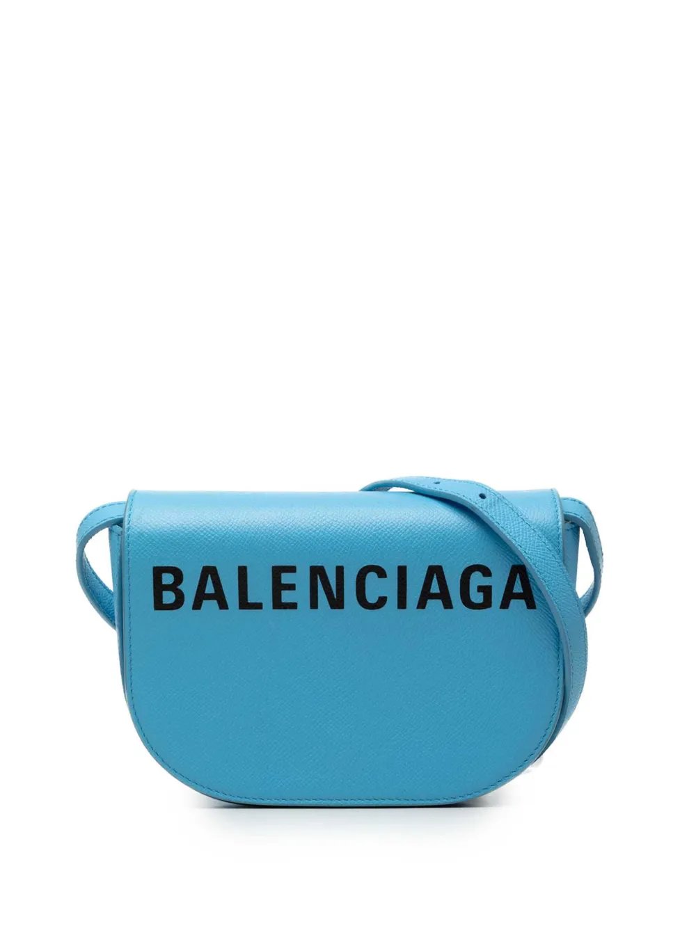 Balenciaga 2018-2026 Grained Calfskin Logo Ville Day XS crossbody bag