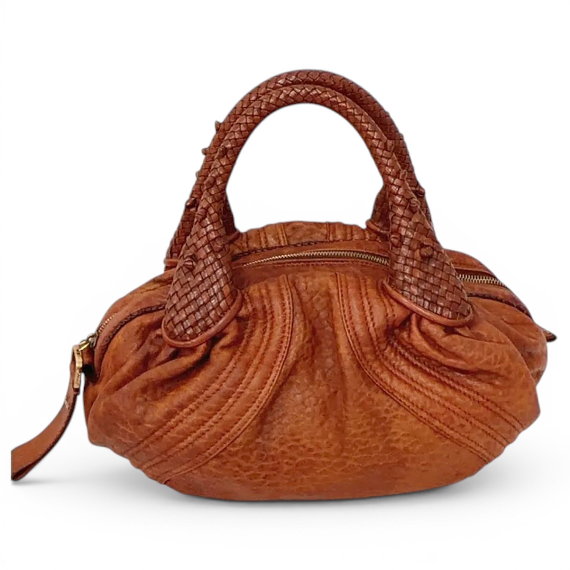 Spy leather tote